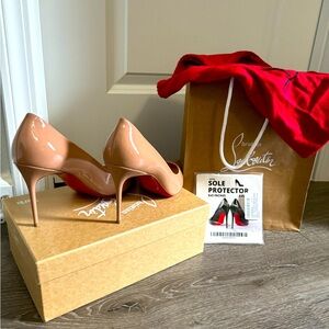 Christian Louboutin Kate 85 Nude 41.5 Pumps